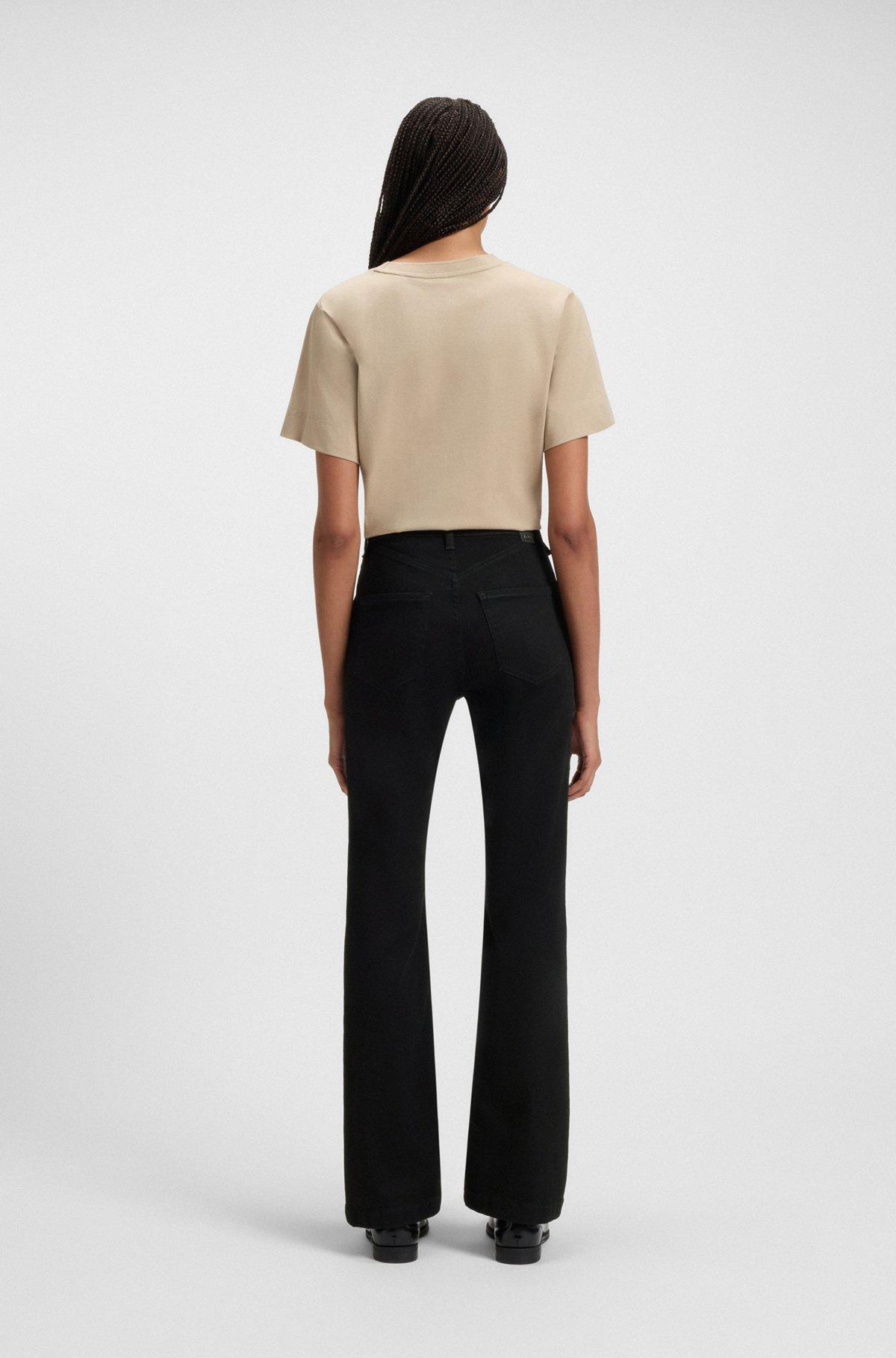 Slim-fit jeans in black stretch denim Product Image