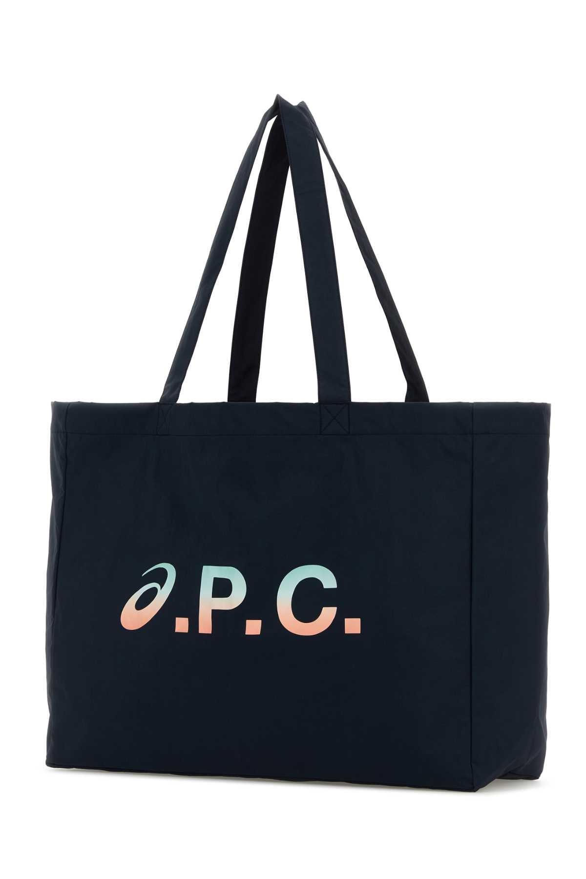APC Navy Blue Fabric A.p.c. X Asics Diane Shopping Bag Product Image
