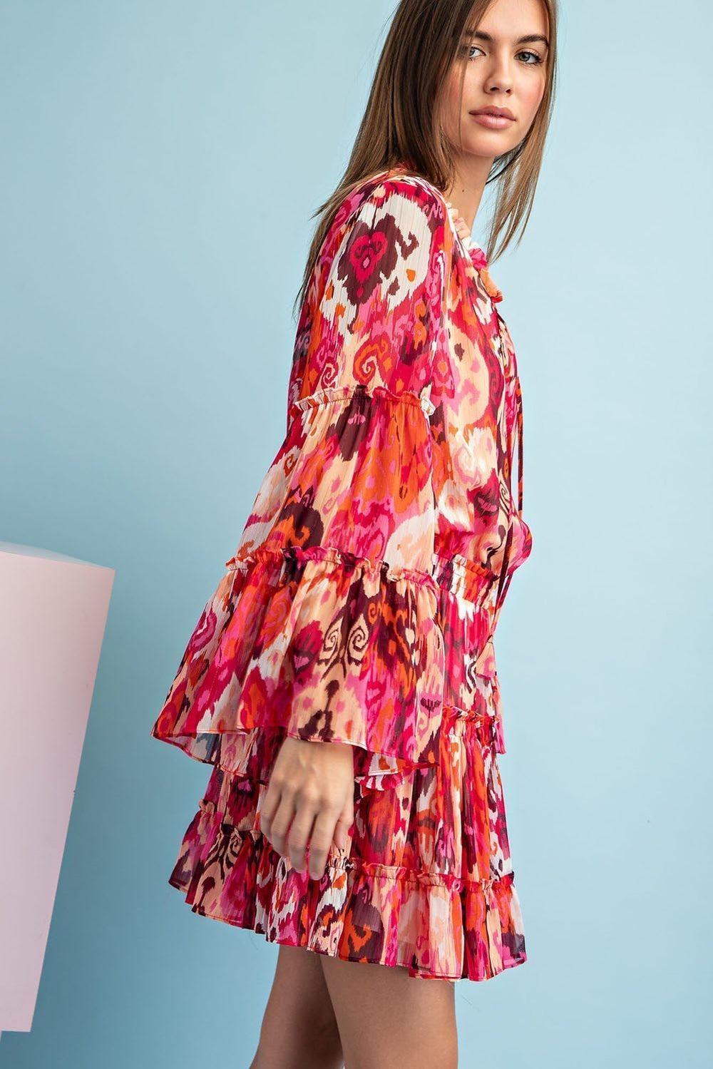 Pink Southern Bell Mini Dress* Product Image