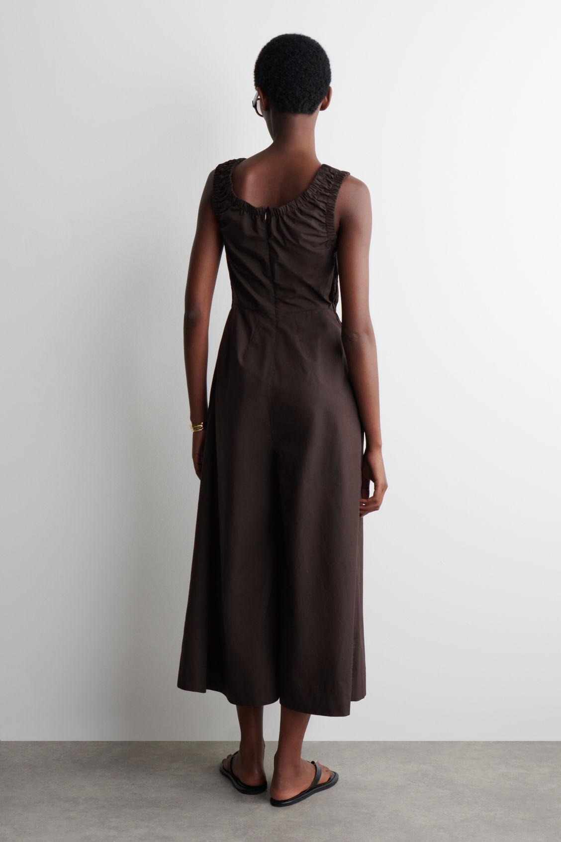 SHIRRED COTTON JUMPSUIT Product Image