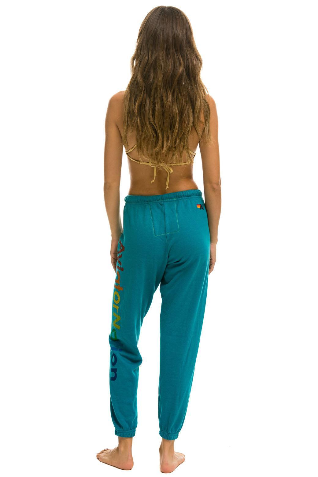 AVIATOR NATION SWEATPANTS - TEAL Female Product Image