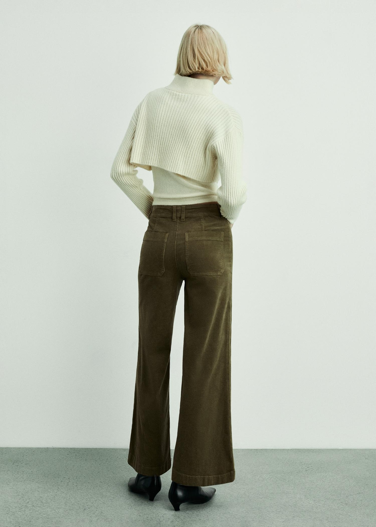 Catherin culotte corduroy pants - Women | MANGO USA Product Image