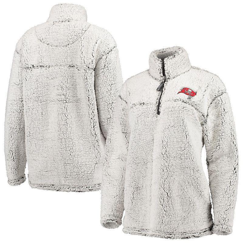 Women's G-III 4Her by Carl Banks Gray Arizona Cardinals Sherpa Quarter-Zip Pullover Jacket, Size: Small, Grey Product Image