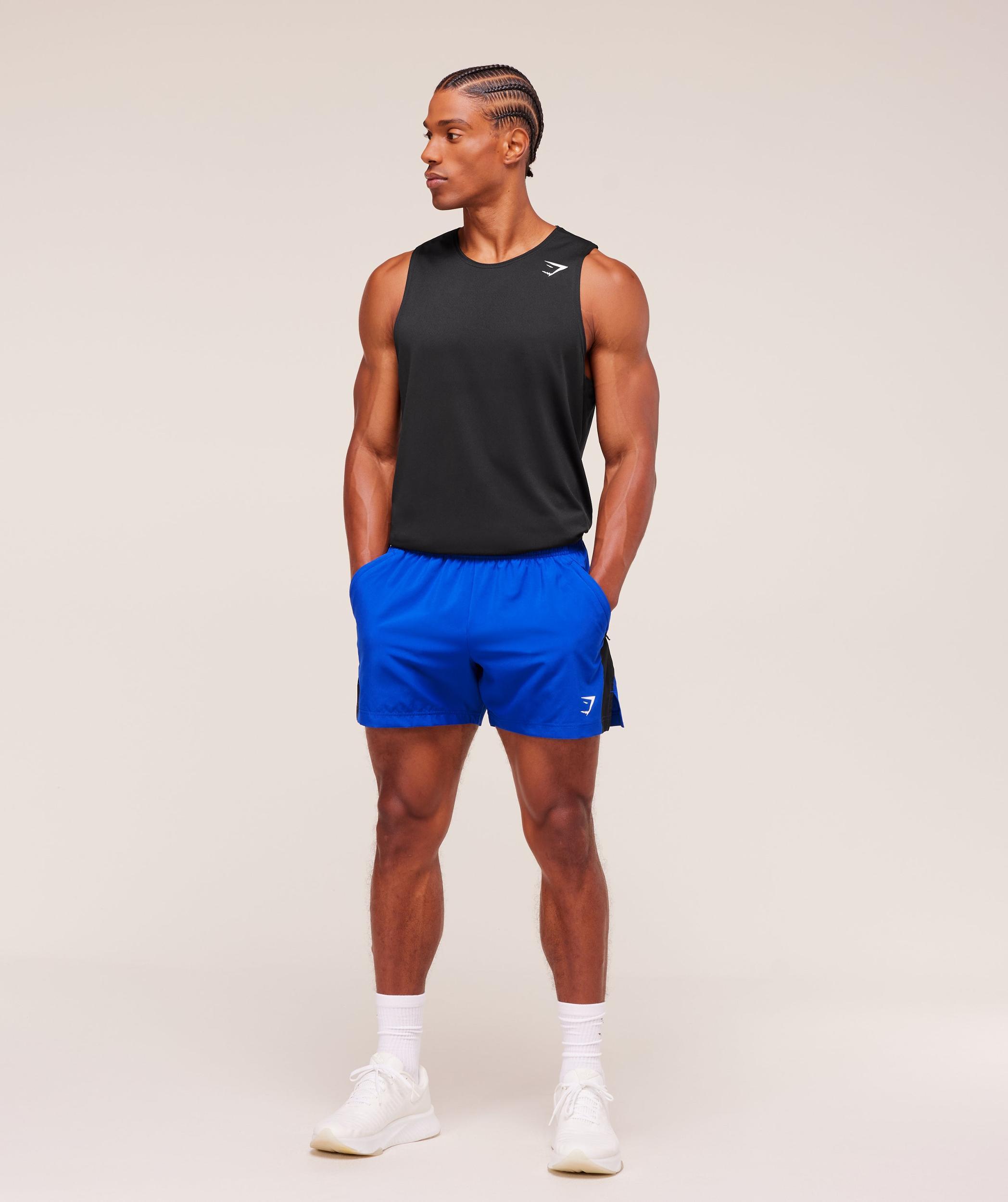 Gymshark Sport 5" Shorts - Athletic Blue/Black Male Product Image