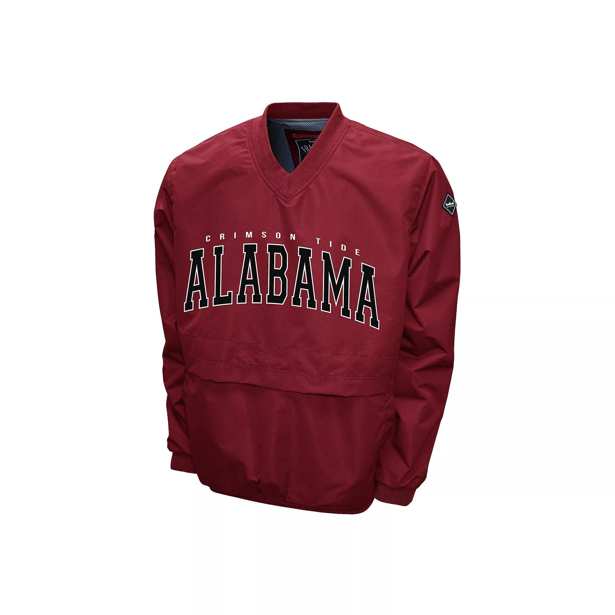 Men's Alabama Crimson Tide Members Windshell Pullover, Size: XL, Black Product Image