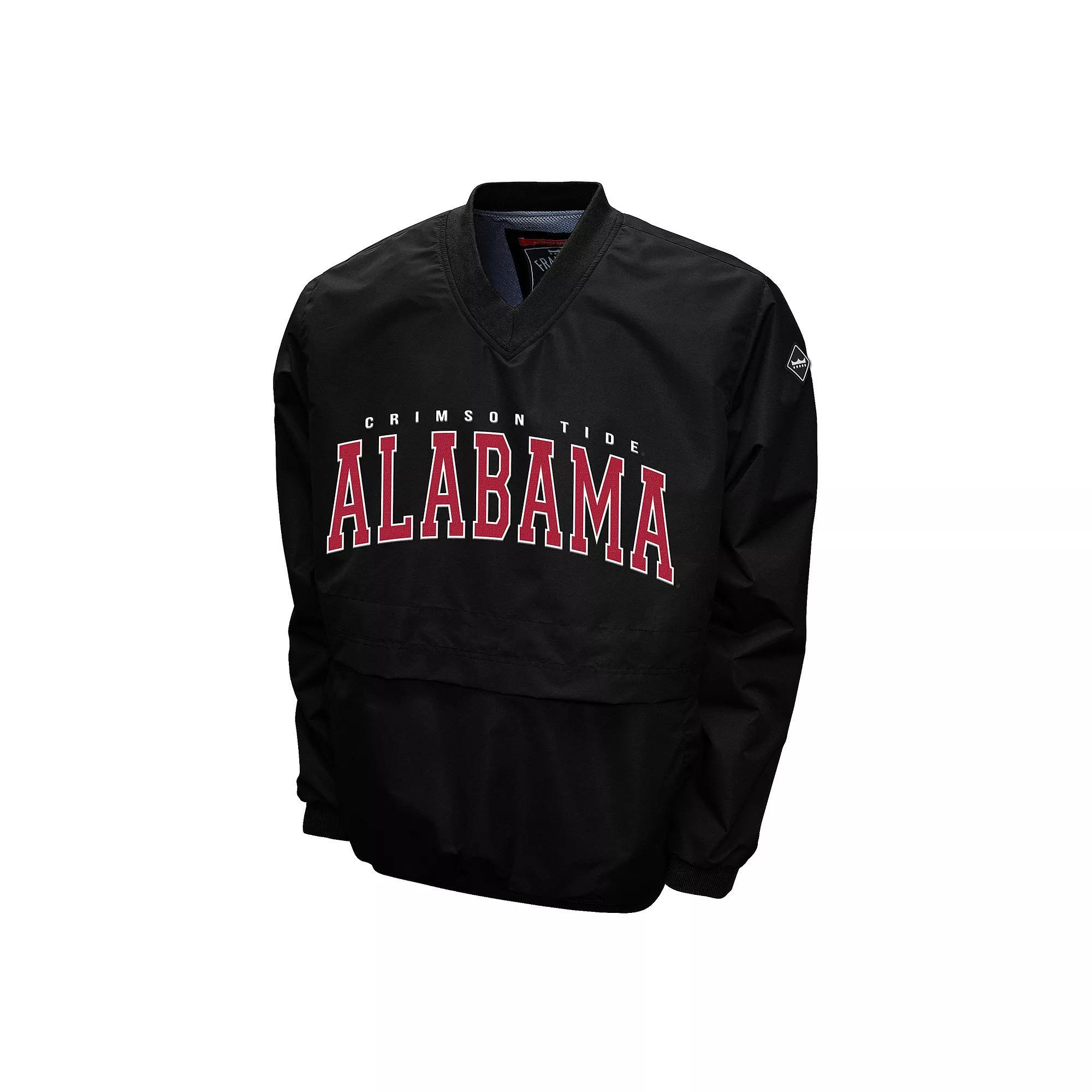 Men's Alabama Crimson Tide Members Windshell Pullover, Size: XL, Black Product Image
