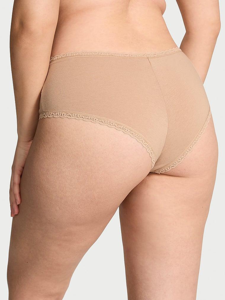 Cotton Lace-Waist Cheeky Panty Product Image