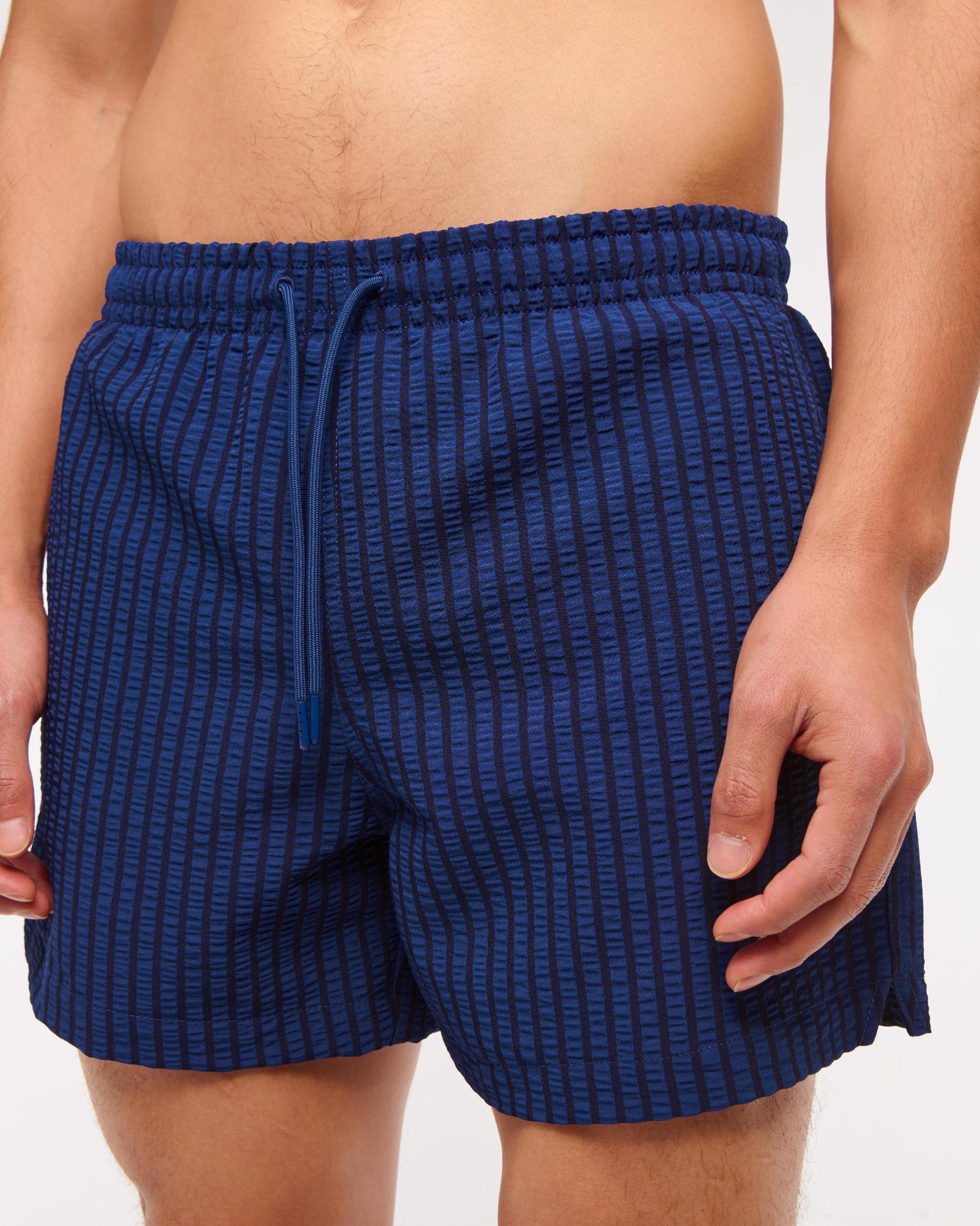 Pull-On Wide Seersucker Swim Trunk Product Image