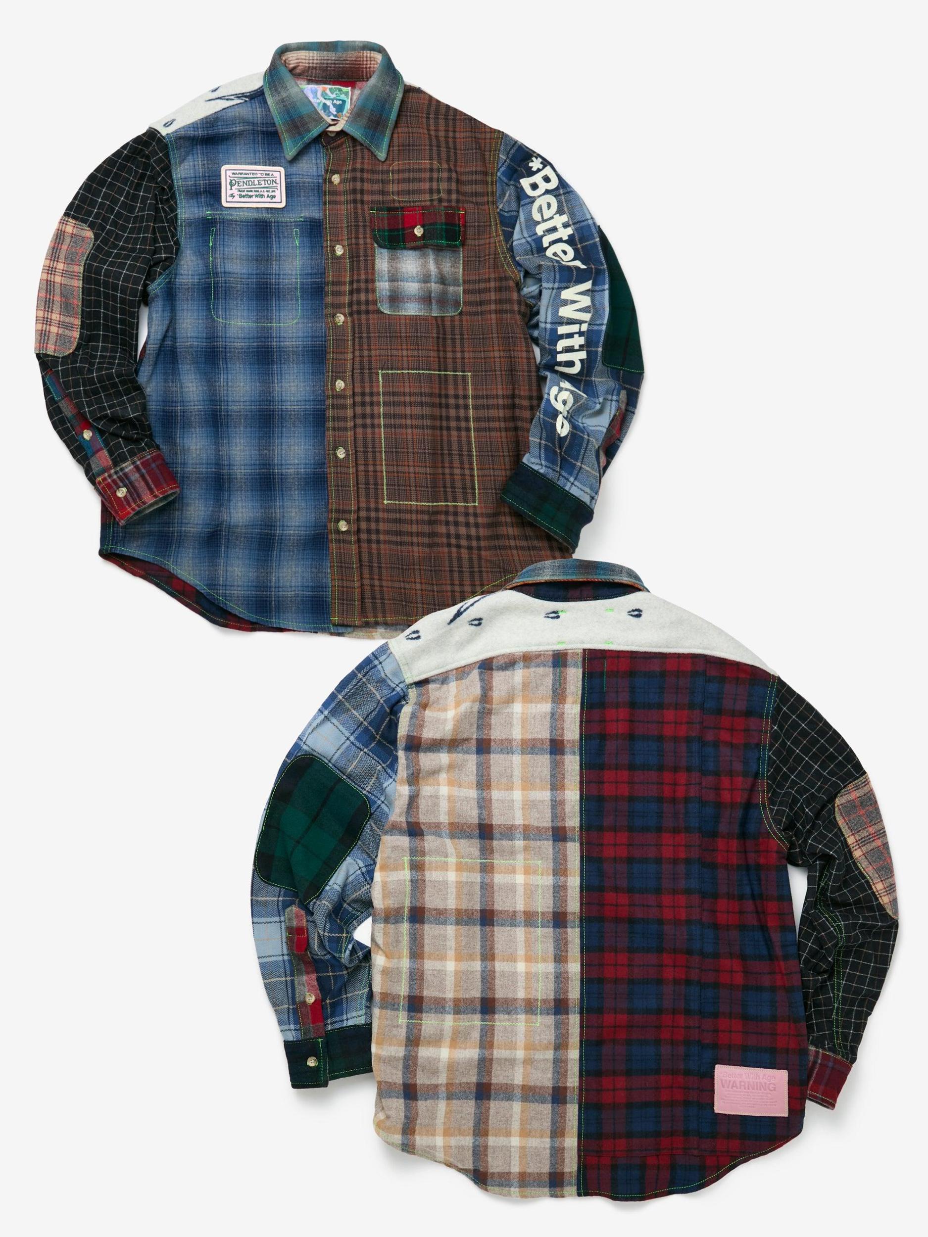 Whitney Reversible Flannel Overshirt (Multi) Product Image