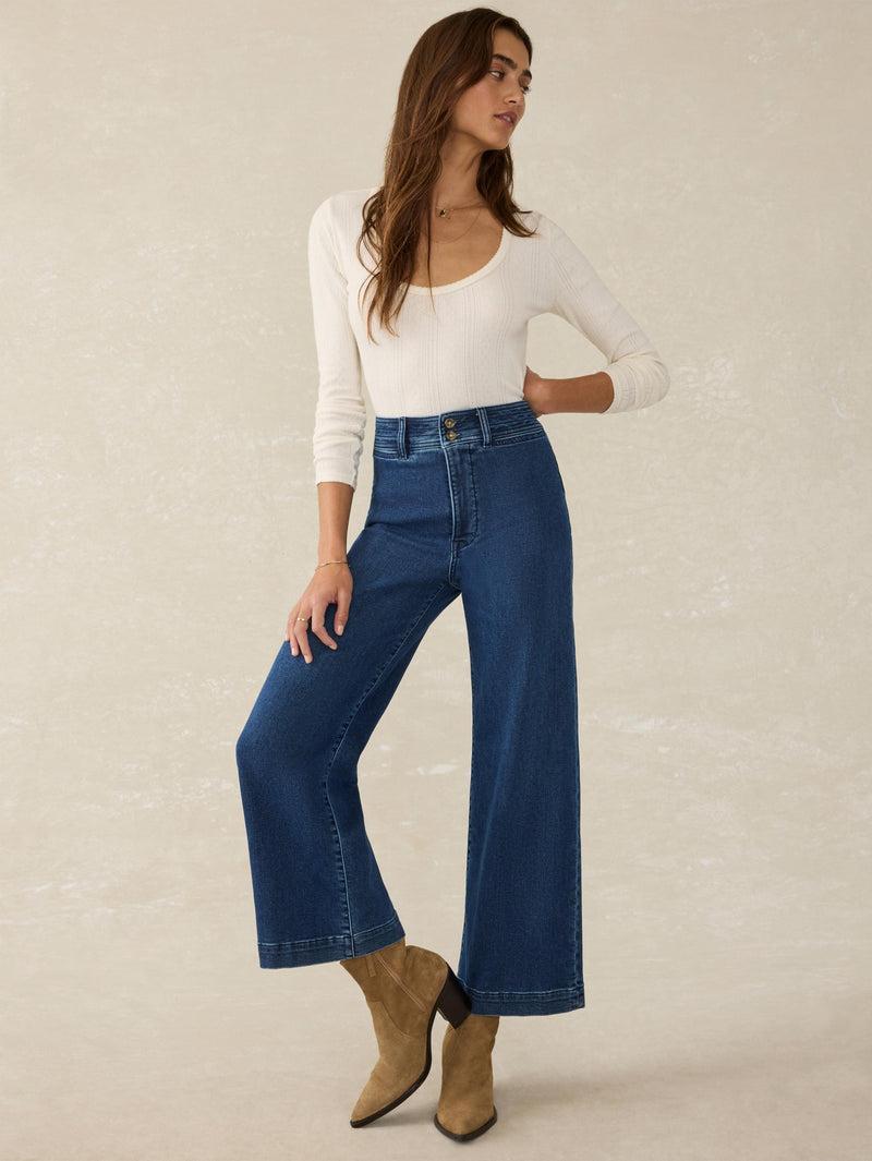 Stretch Terry Harbor Ankle Pant - Creekstone Wash Product Image