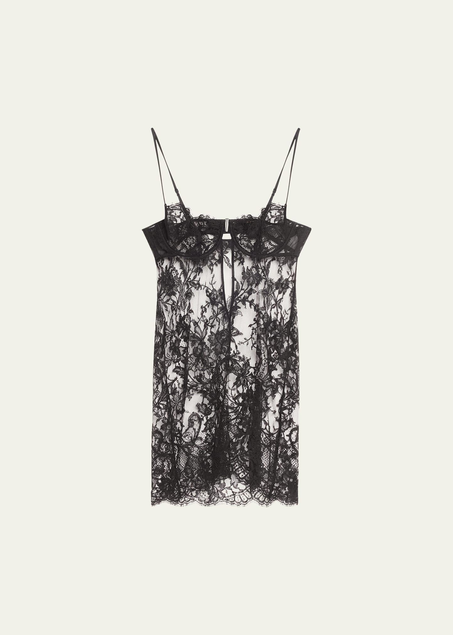 Womens Camille Lace Mini-Slipdress Product Image