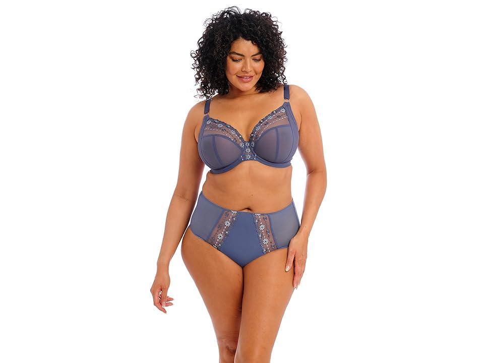Elomi Plus Size Matilda Embroidered Sheer Plunging Convertible U-Back to Racerback Contour Wire Full Product Image