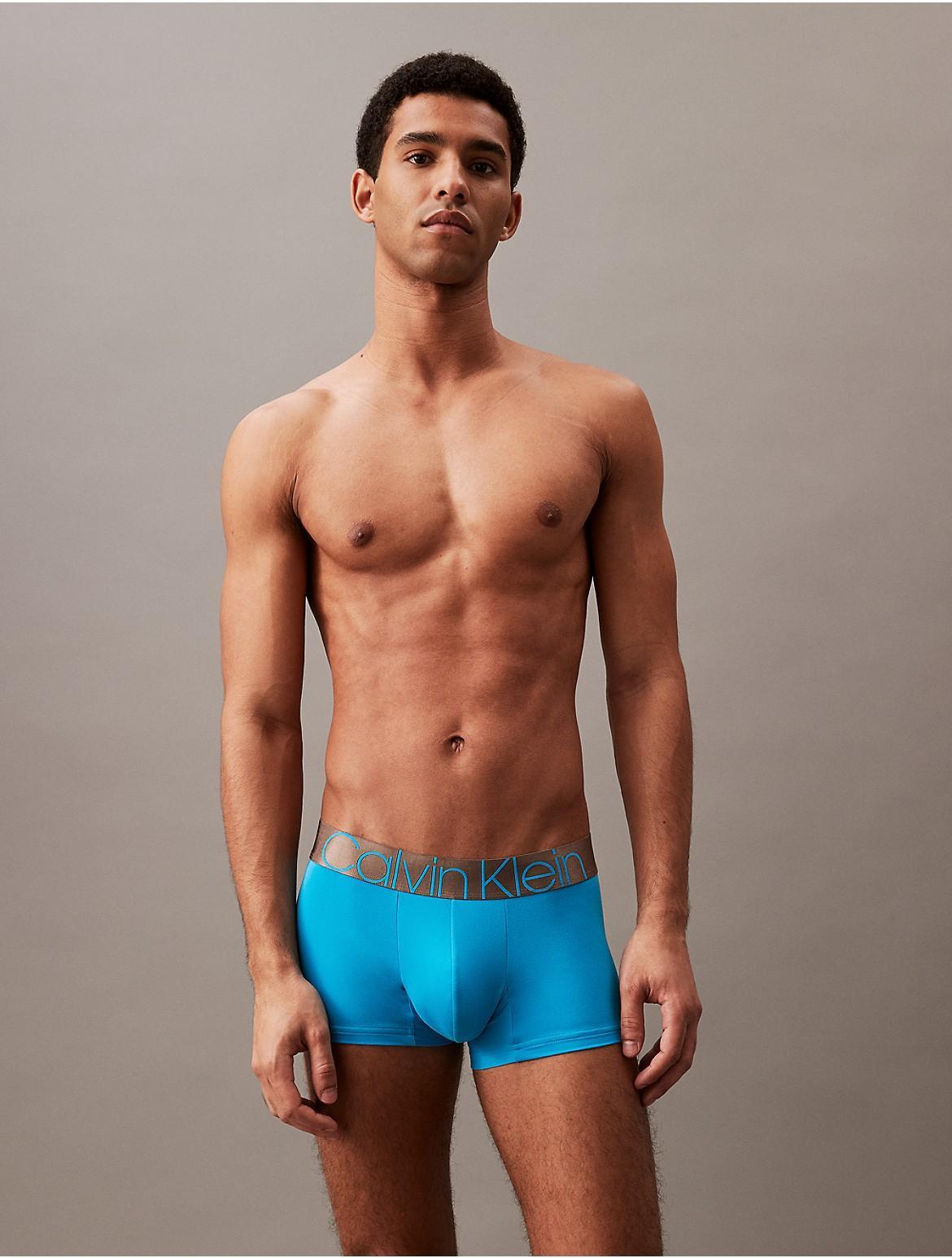 Calvin Klein Mens Icon Micro Low Rise Trunk - Blue - S Product Image