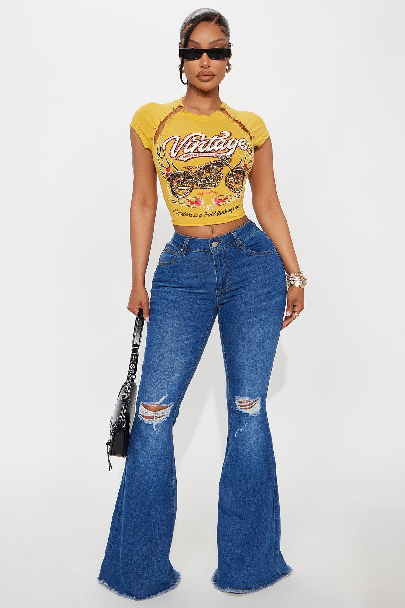 Vintage Rock Hardware Tee - Mustard Product Image