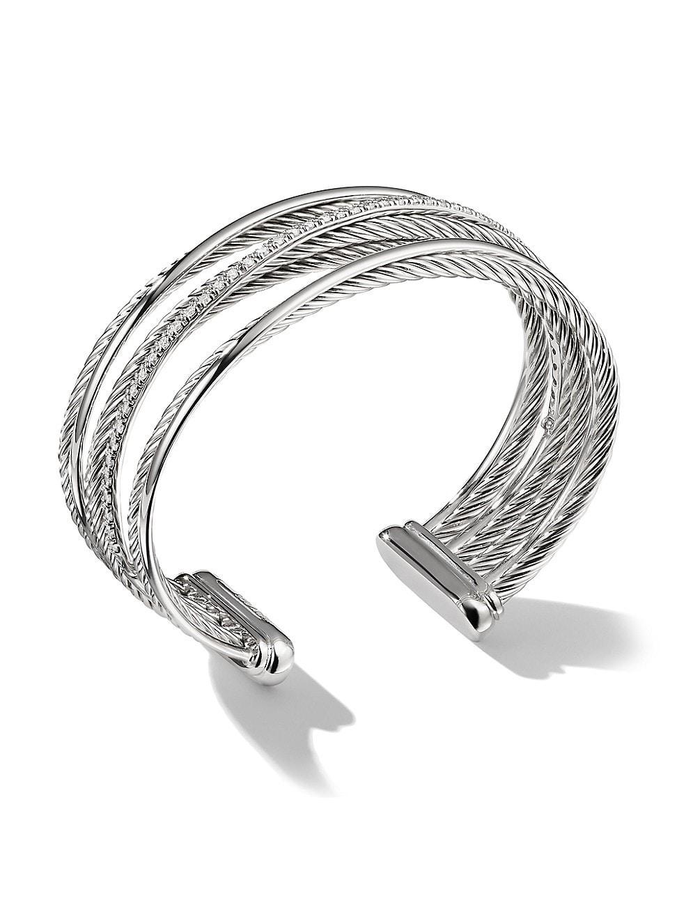 Crossover Four-Row Cuff Bracelet Product Image