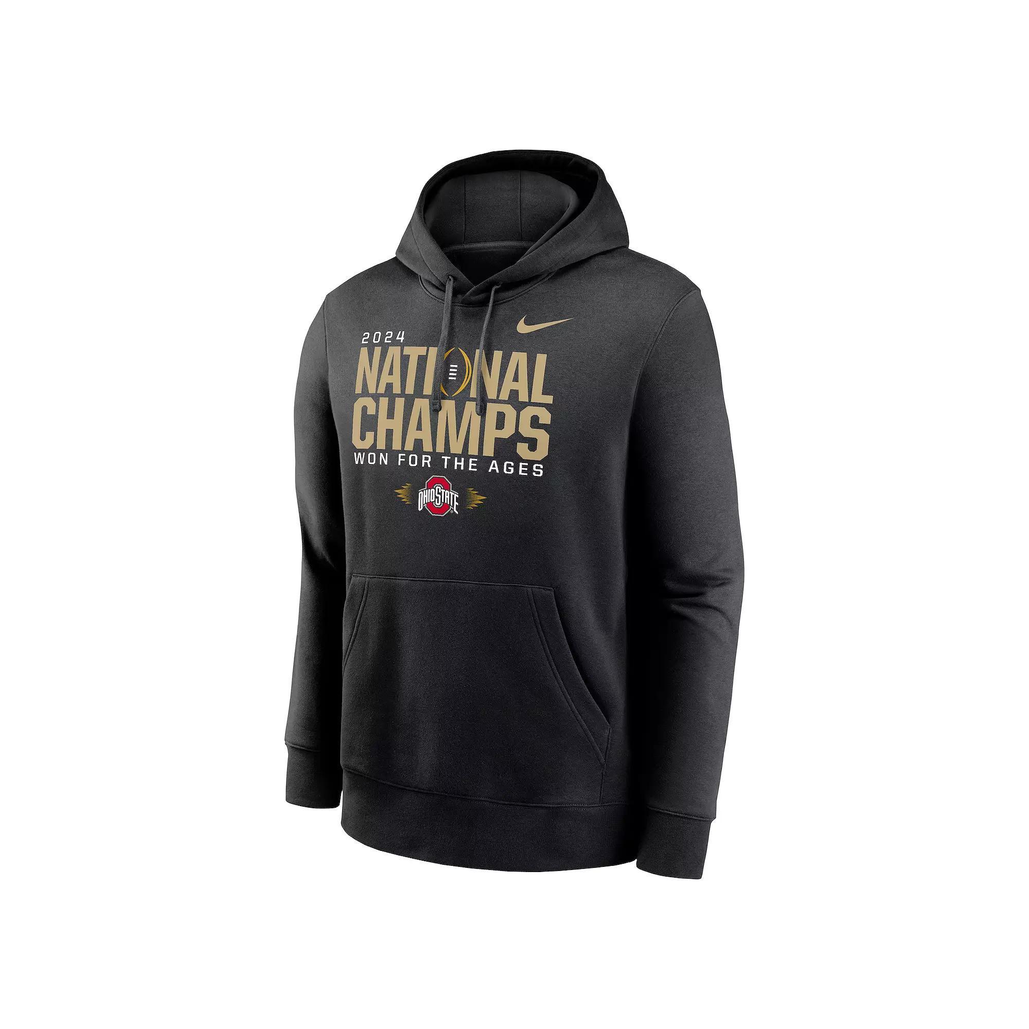 Mens Nike Ohio State Buckeyes College Football Playoff 2024 National Champions Locker Room Pullover Hoodie Product Image