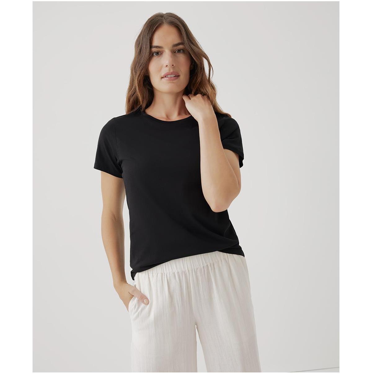Women's Medium Grey Heather Softspun Crew Neck Tee 2XL Product Image