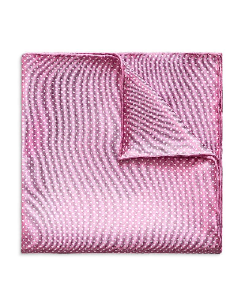 Eton Polka Dot Silk Pocket Square Product Image
