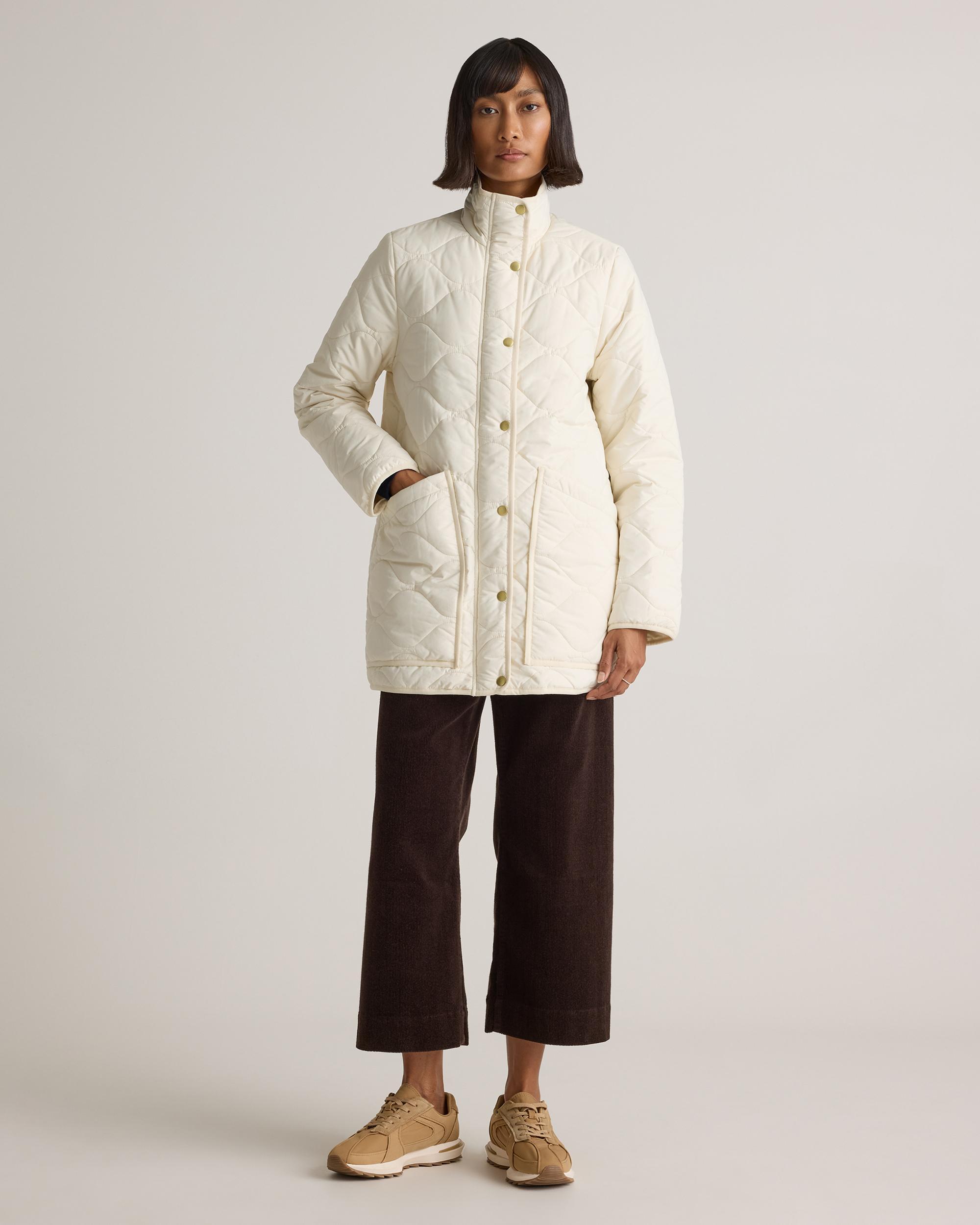 Quince | Women's Featherless Quilted Long Puffer Jacket Size XL, Nylon Product Image
