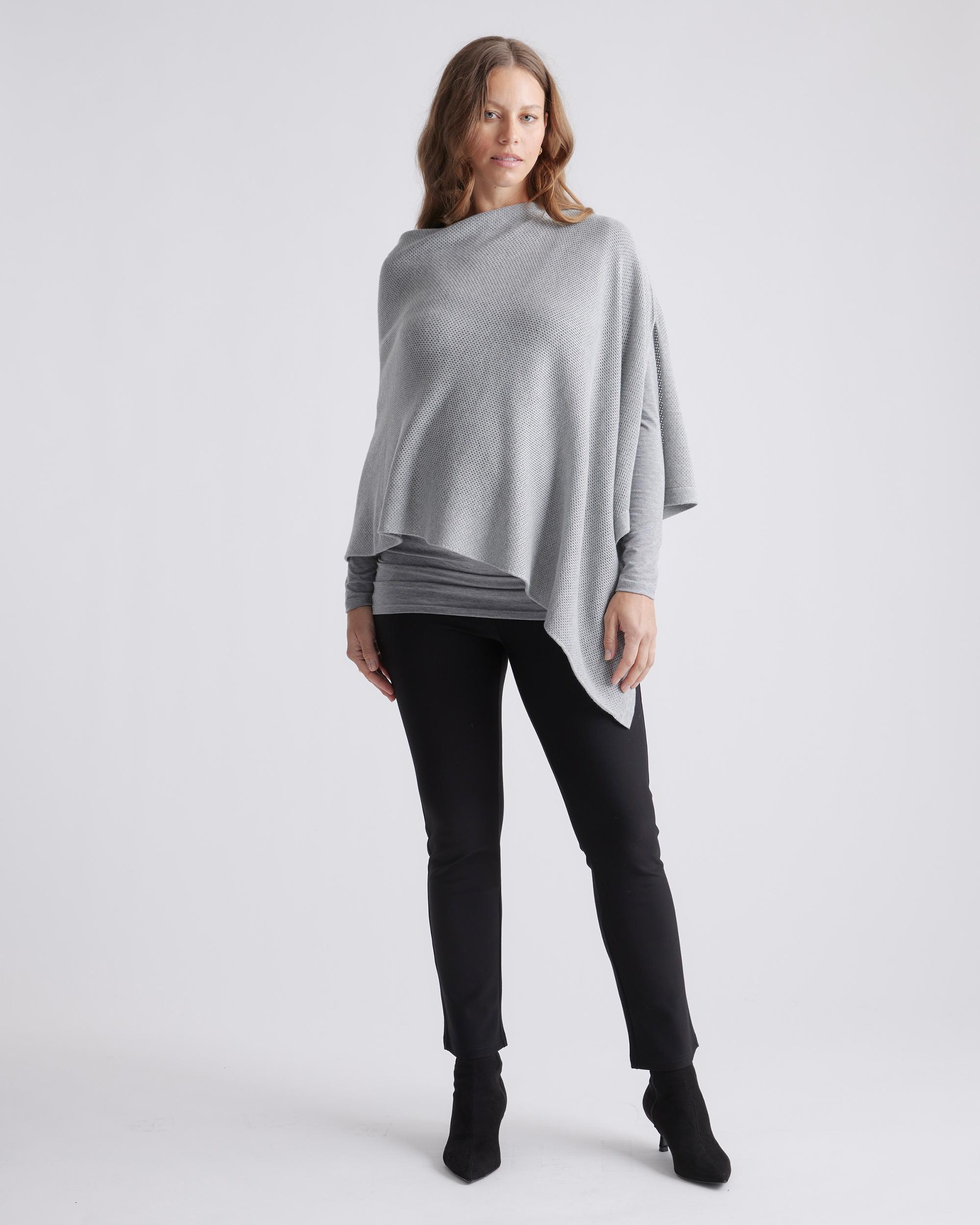 Quince | Women's Lightweight Cotton Cashmere Nursing Shawl Organic Cotton Product Image