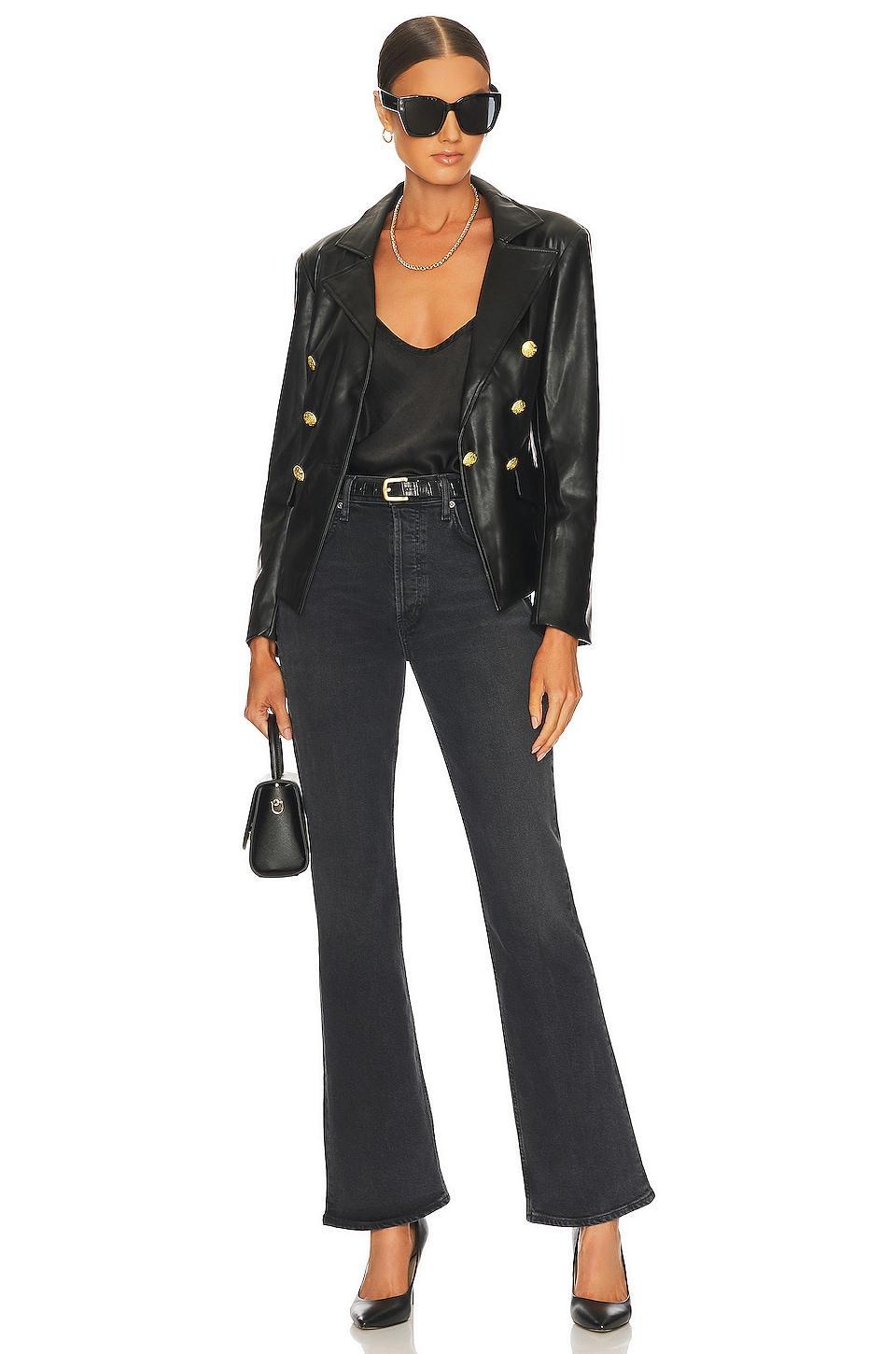 Nico Faux Leather Blazer Central Park West Product Image