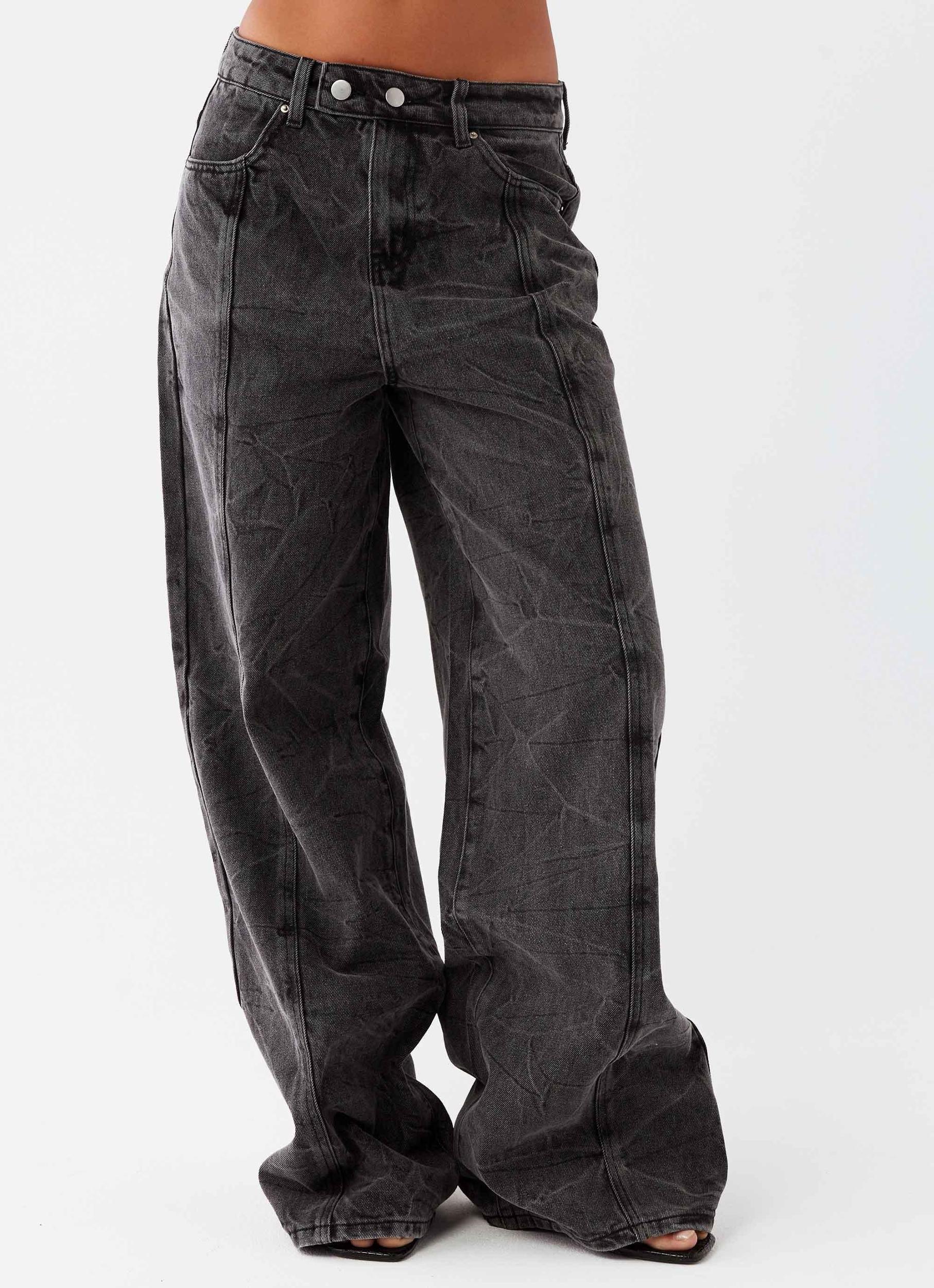 Stacey Denim Jeans - Washed Black Product Image