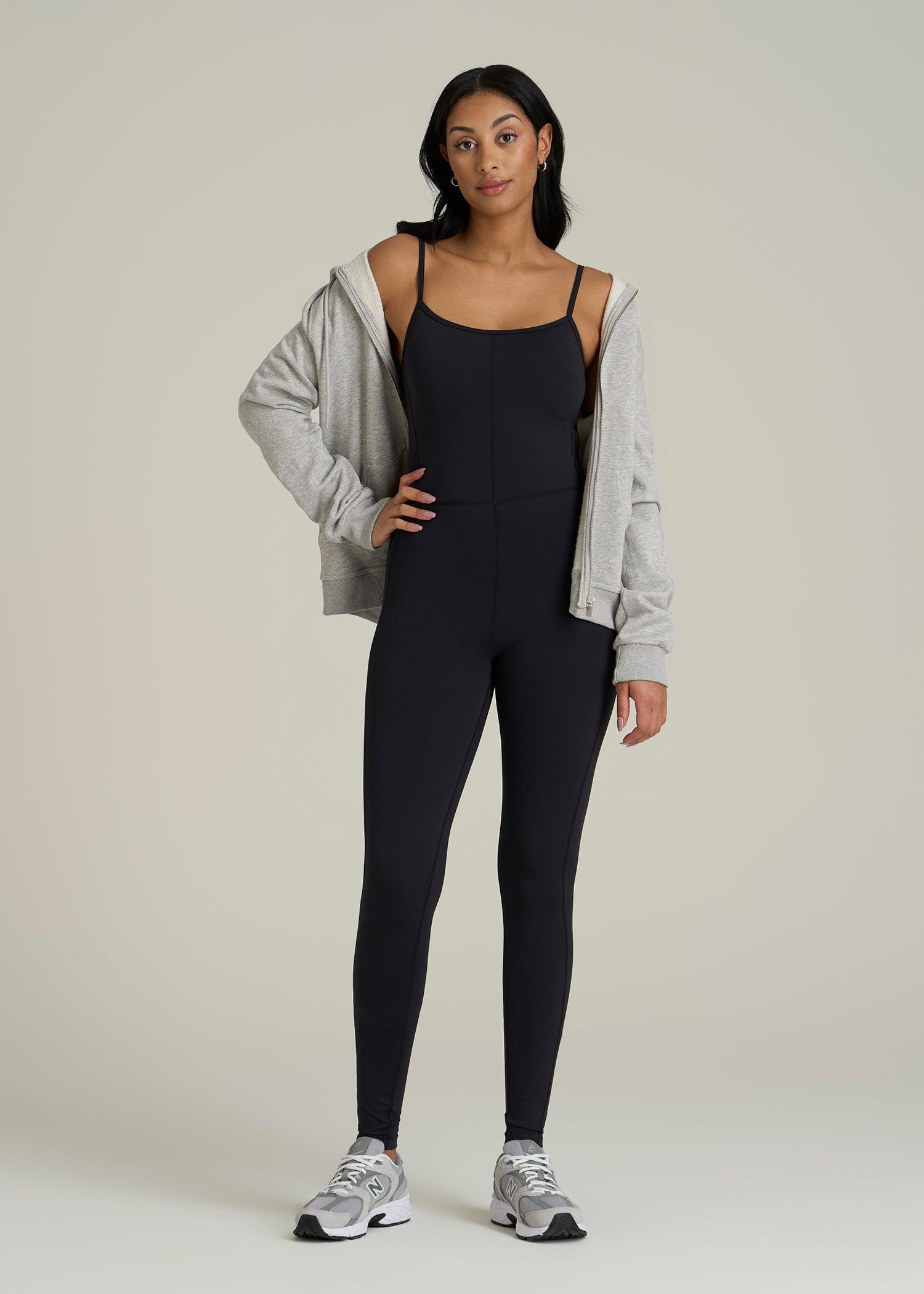 Balance Spaghetti Strap Jumpsuit for Tall Women in Black Product Image