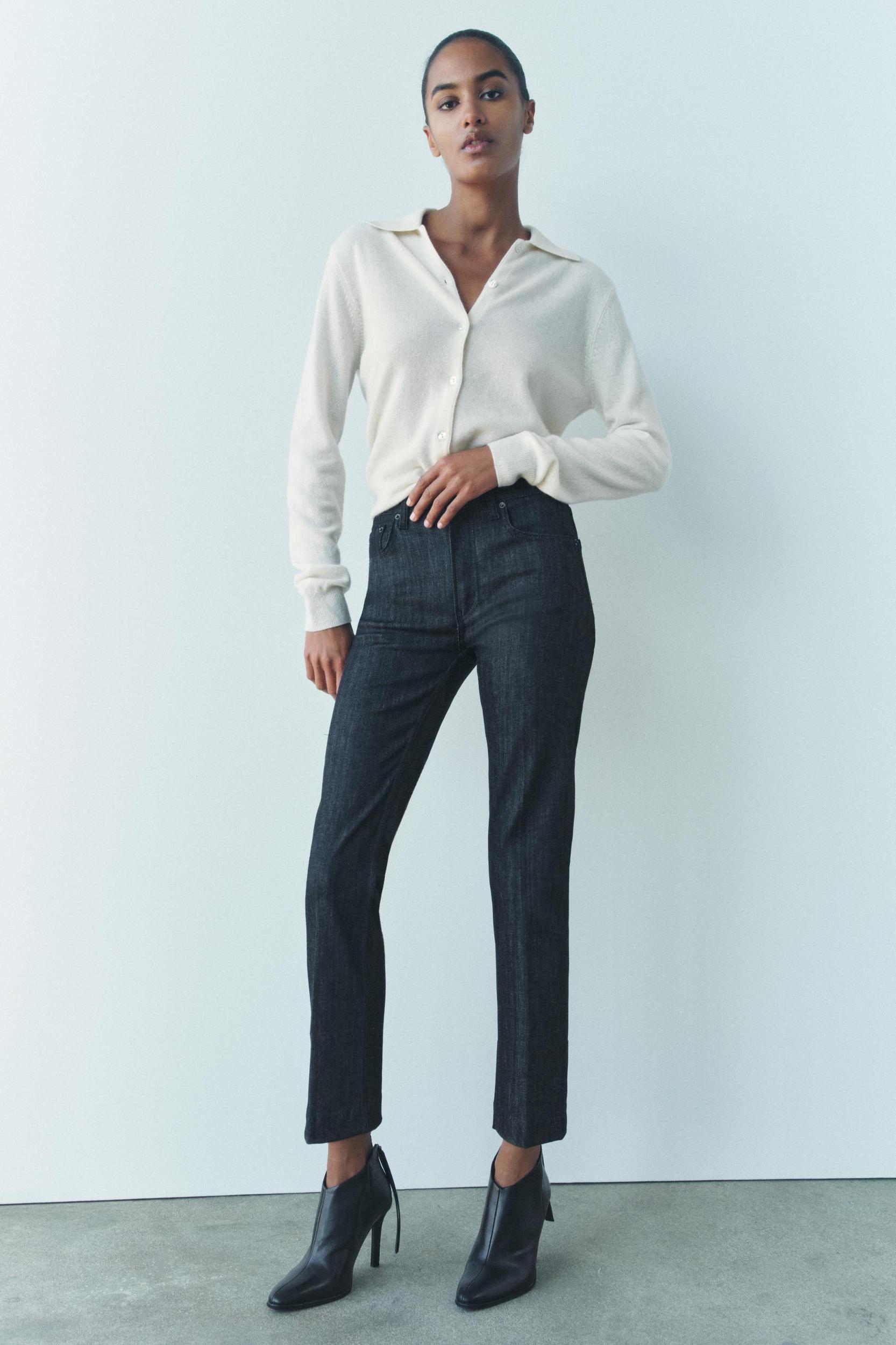 ZW COLLECTION HIGH RISE BOOTCUT CROPPED JEANS Product Image