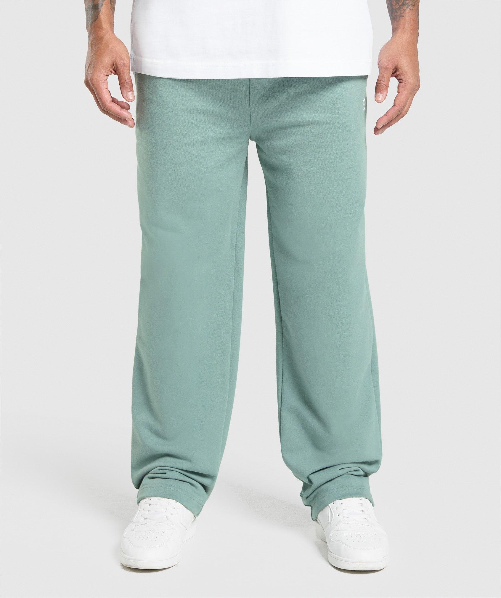 Gymshark Rest Day Essentials Straight Leg Joggers - Celeste Blue Male Product Image