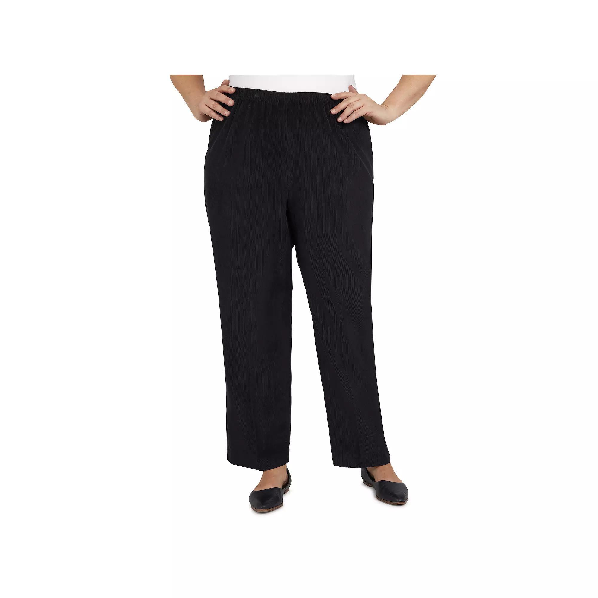 Plus Size Alfred Dunner Classics Pull-On Straight-Leg Pants, Women's, Size: 24W Short Product Image