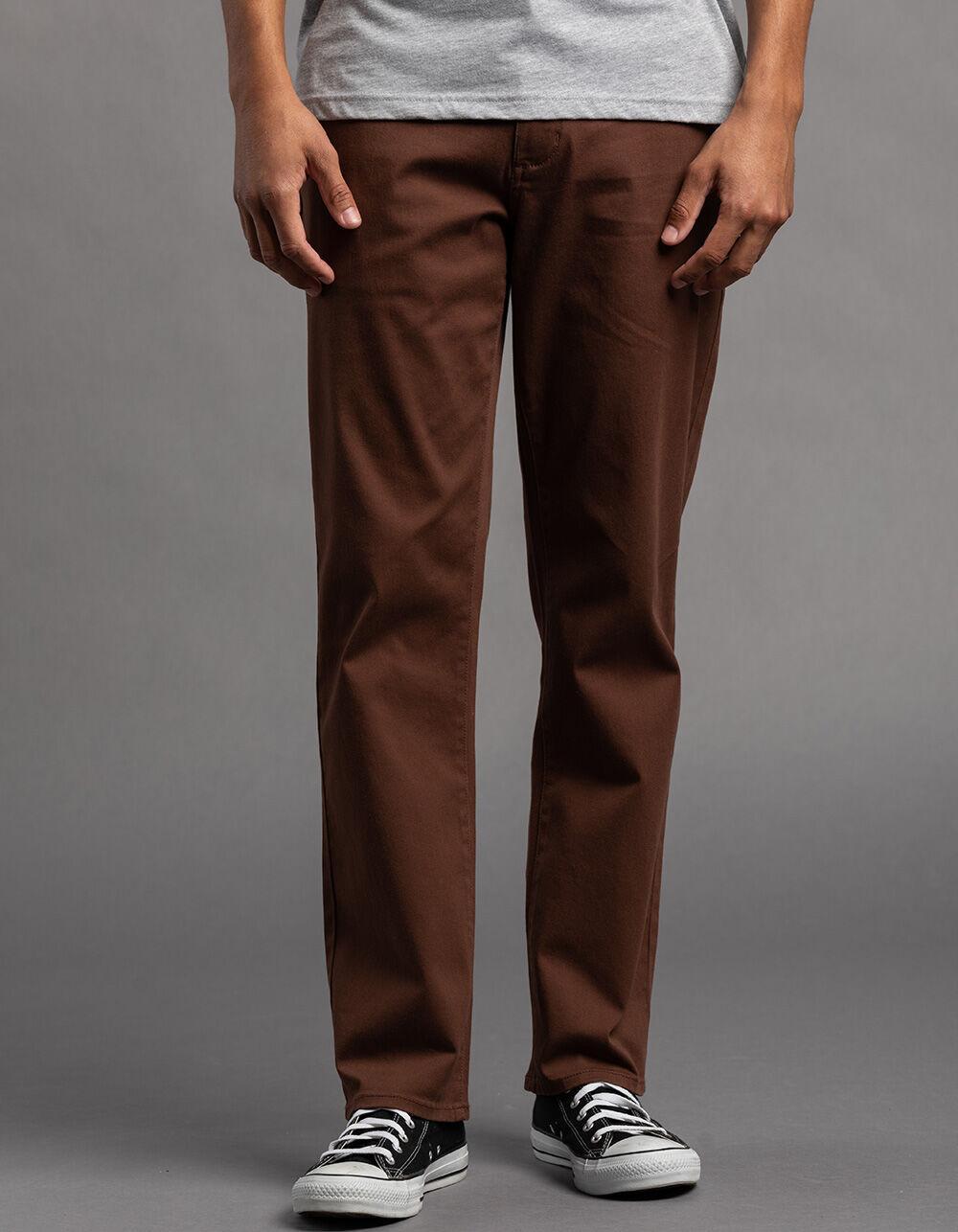RSQ Mens Straight Chino Pants - BROWN Product Image