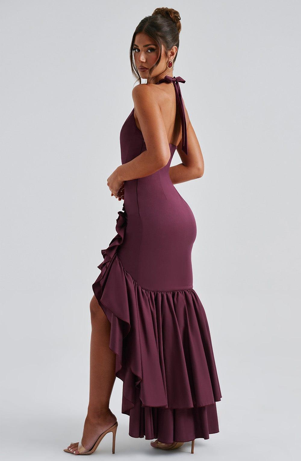 Veronique Maxi Dress - Cherry Lacquer Product Image