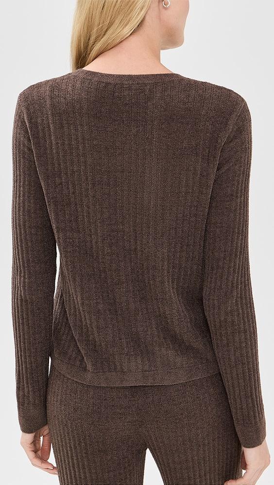 Barefoot Dreams CozyChic Ultra Light Ribbed Button Cardigan | Shopbop Product Image