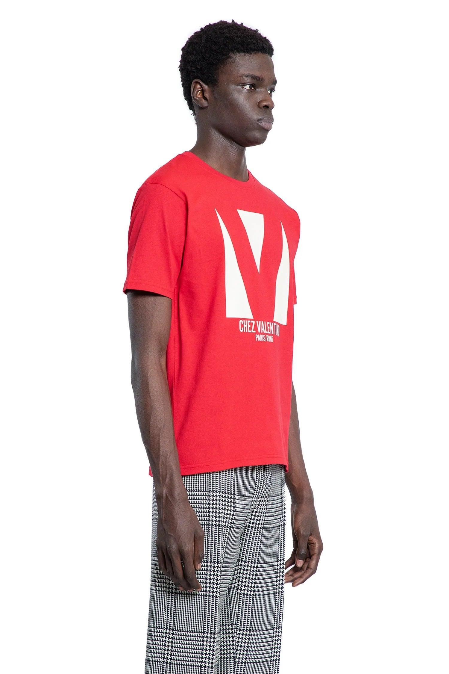 VALENTINO T-shirt Logo In Red Product Image