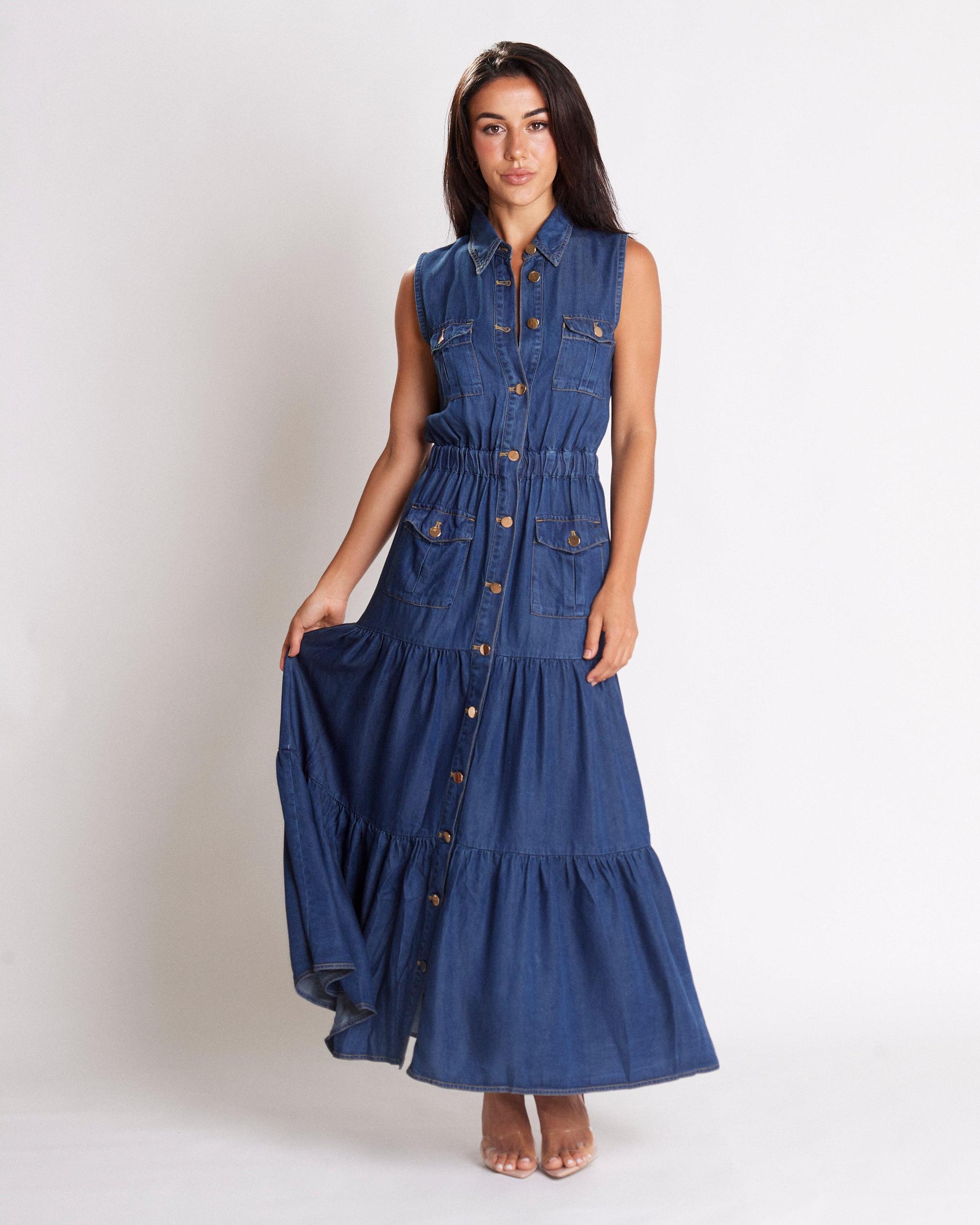 Triana Denim Dress Product Image