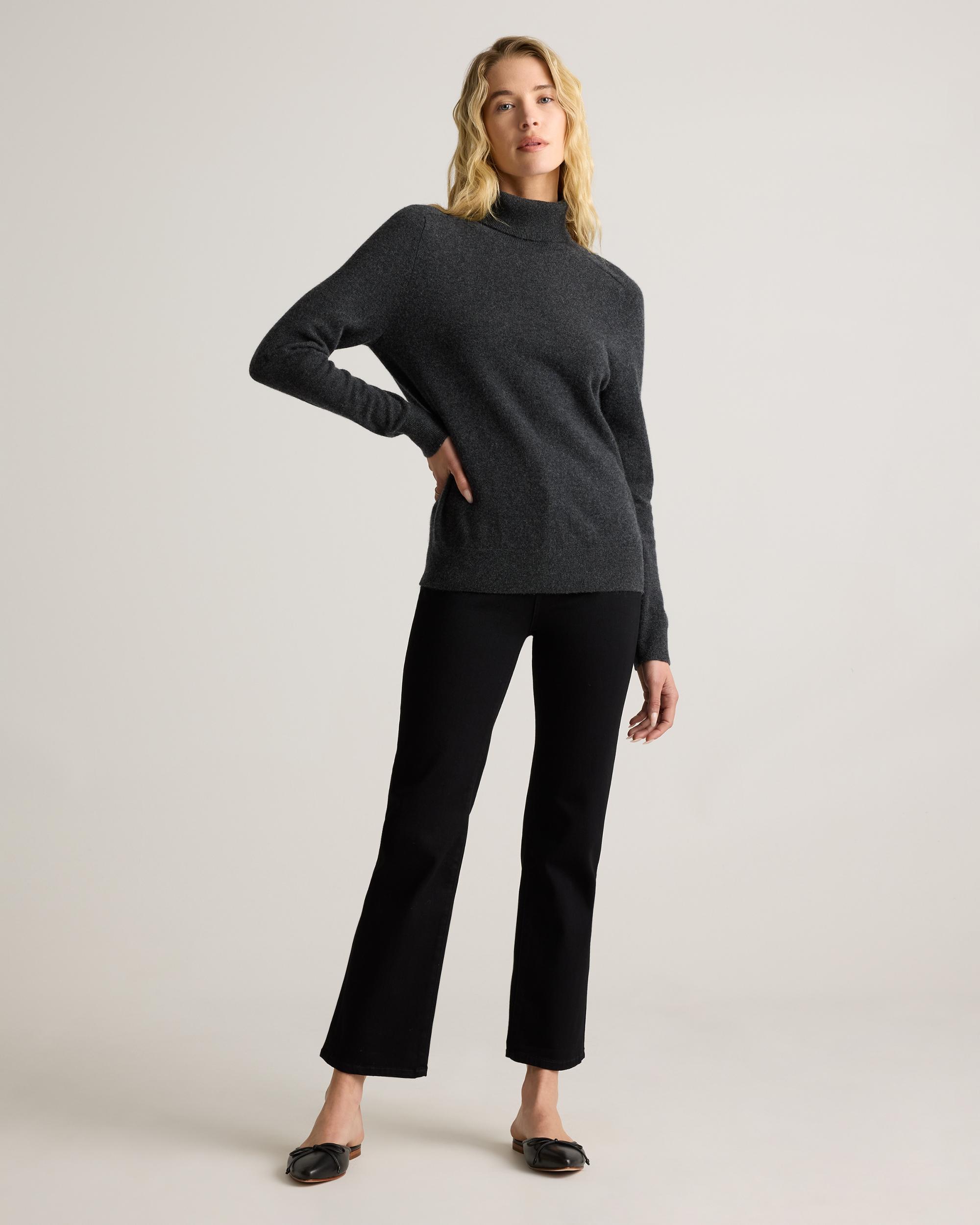 Quince | Women's Mongolian Cashmere Turtleneck Sweater Size XL Product Image