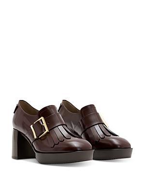 AllSaints Zia Heeled Loafer Shine) Women's Sandals Product Image