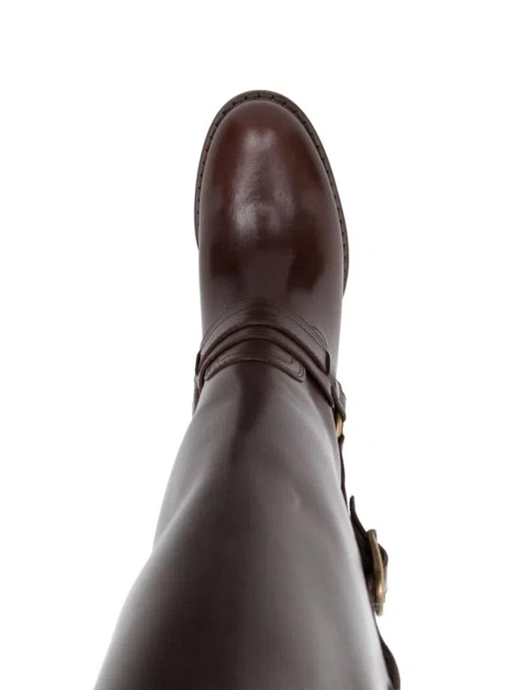 ISABEL MARANT Heiko Stiefel 35mm In Brown Product Image