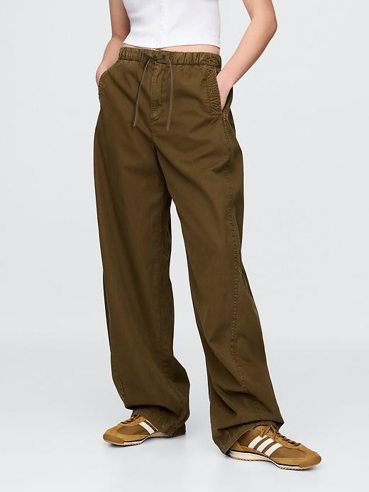 Mid Rise Barrel Parachute Pants Product Image