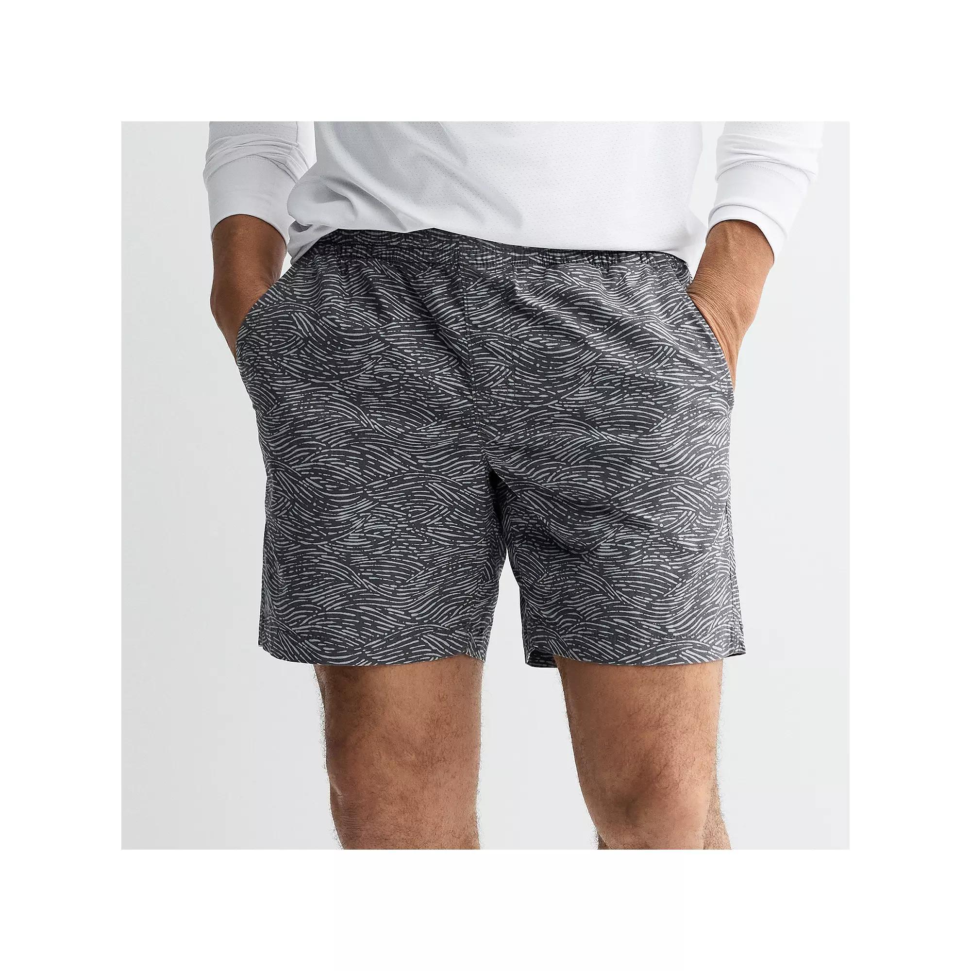 Men's Sonoma Goods For Life® 7" Everyday Pull-On Shorts, Size: XS 7 IN, Med Grey Wavy Lines Product Image
