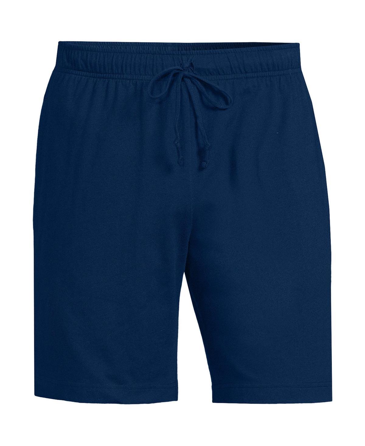 Men's Lands' End Knit Jersey Pajama Shorts, Size: Large, Black Product Image