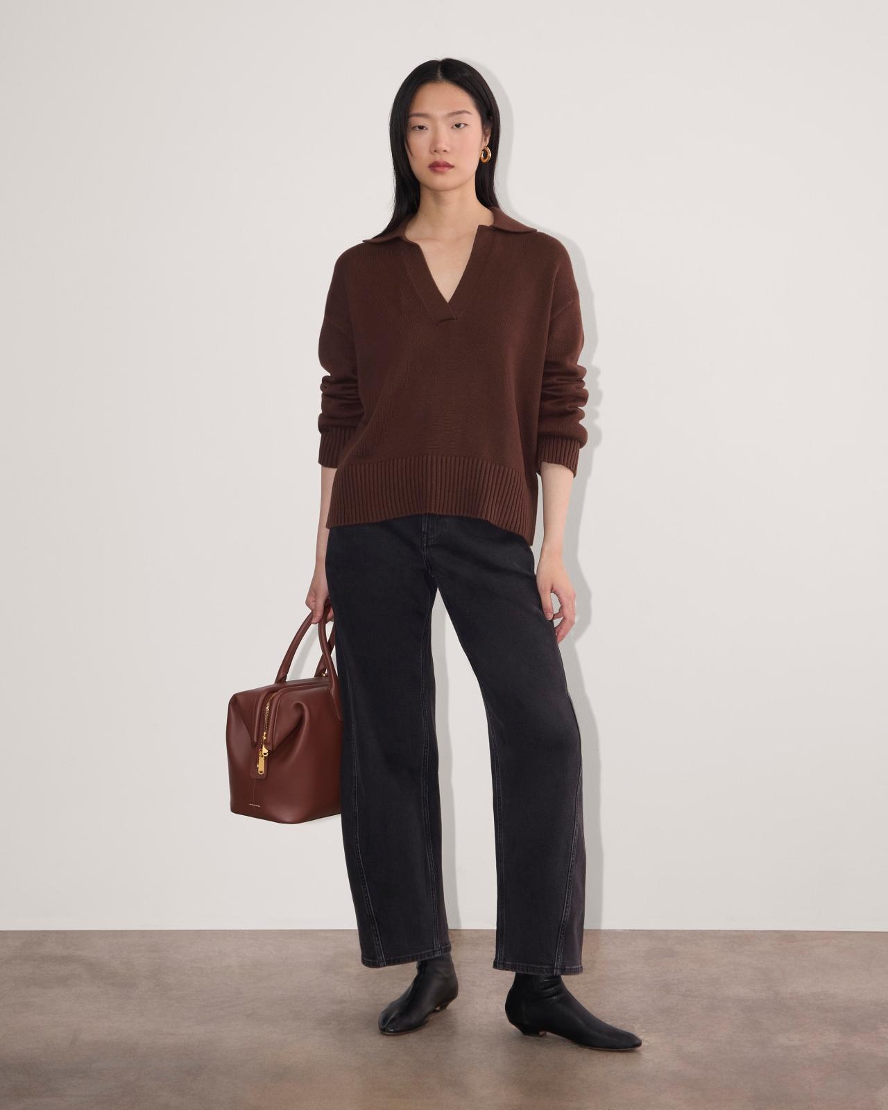 The Boxy Polo in Everyday Cotton Product Image