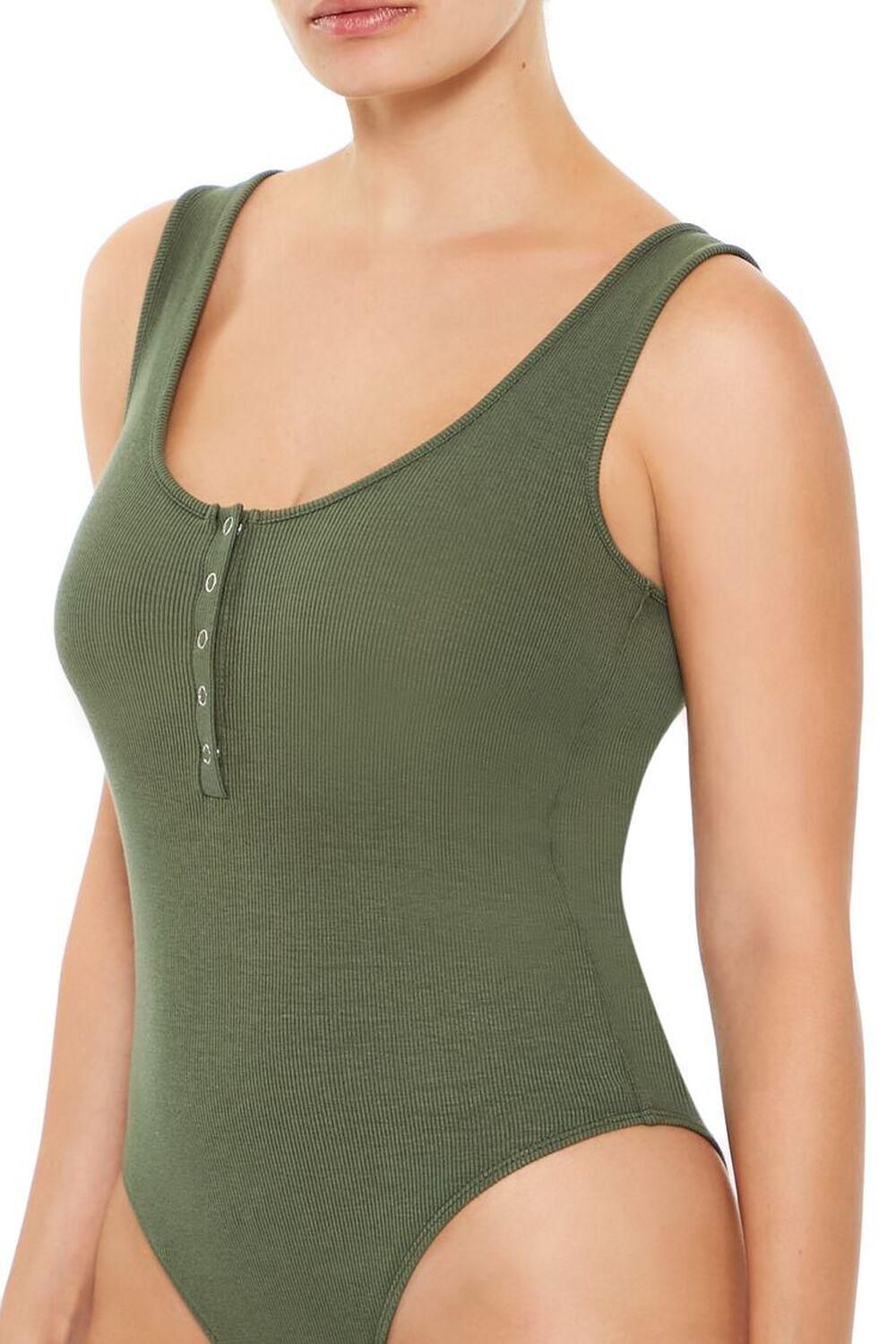 Ribbed Knit Tank Bodysuit | Forever 21 Product Image