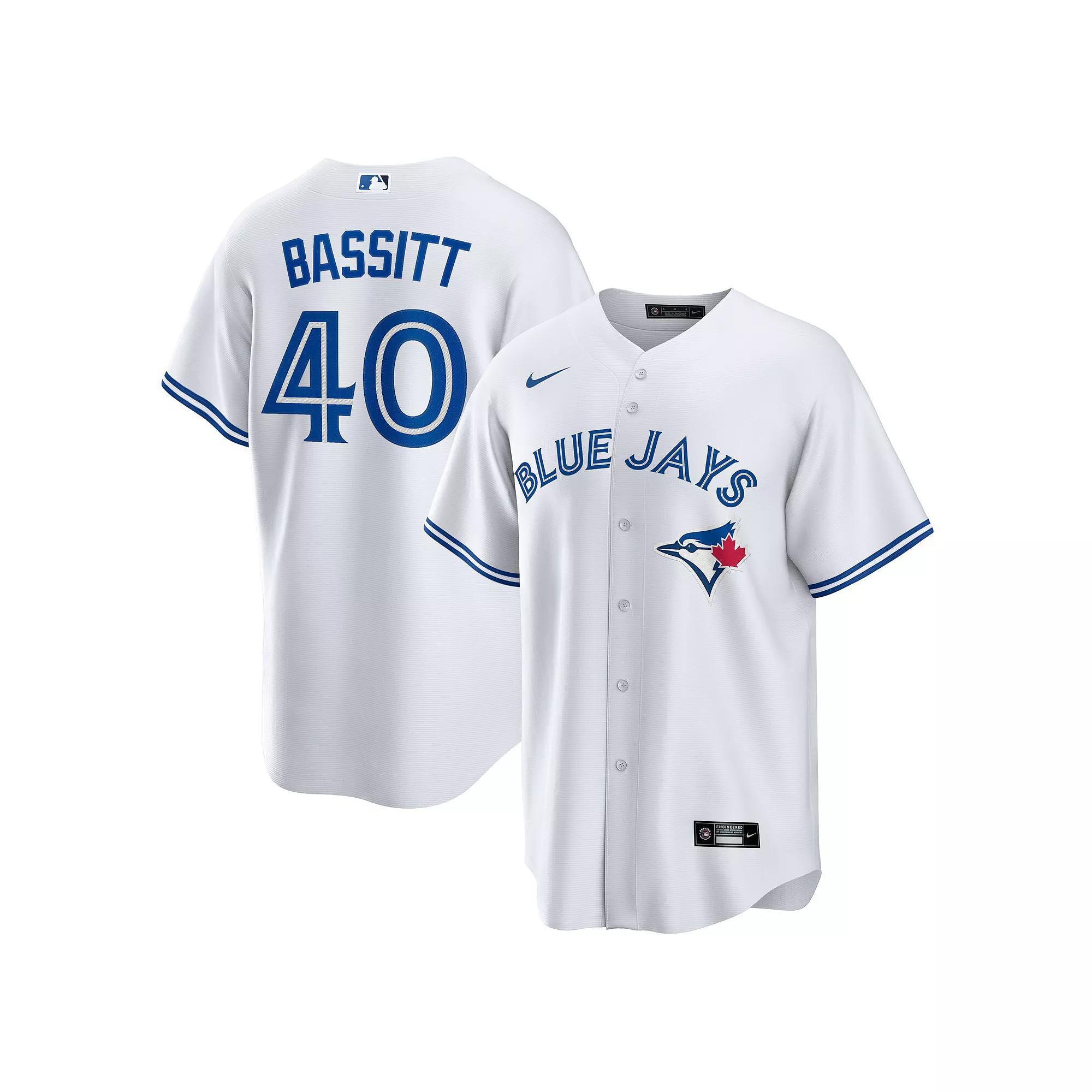 Mens Nike Chris Bassitt White Toronto Blue Jays Home Replica Jersey Product Image