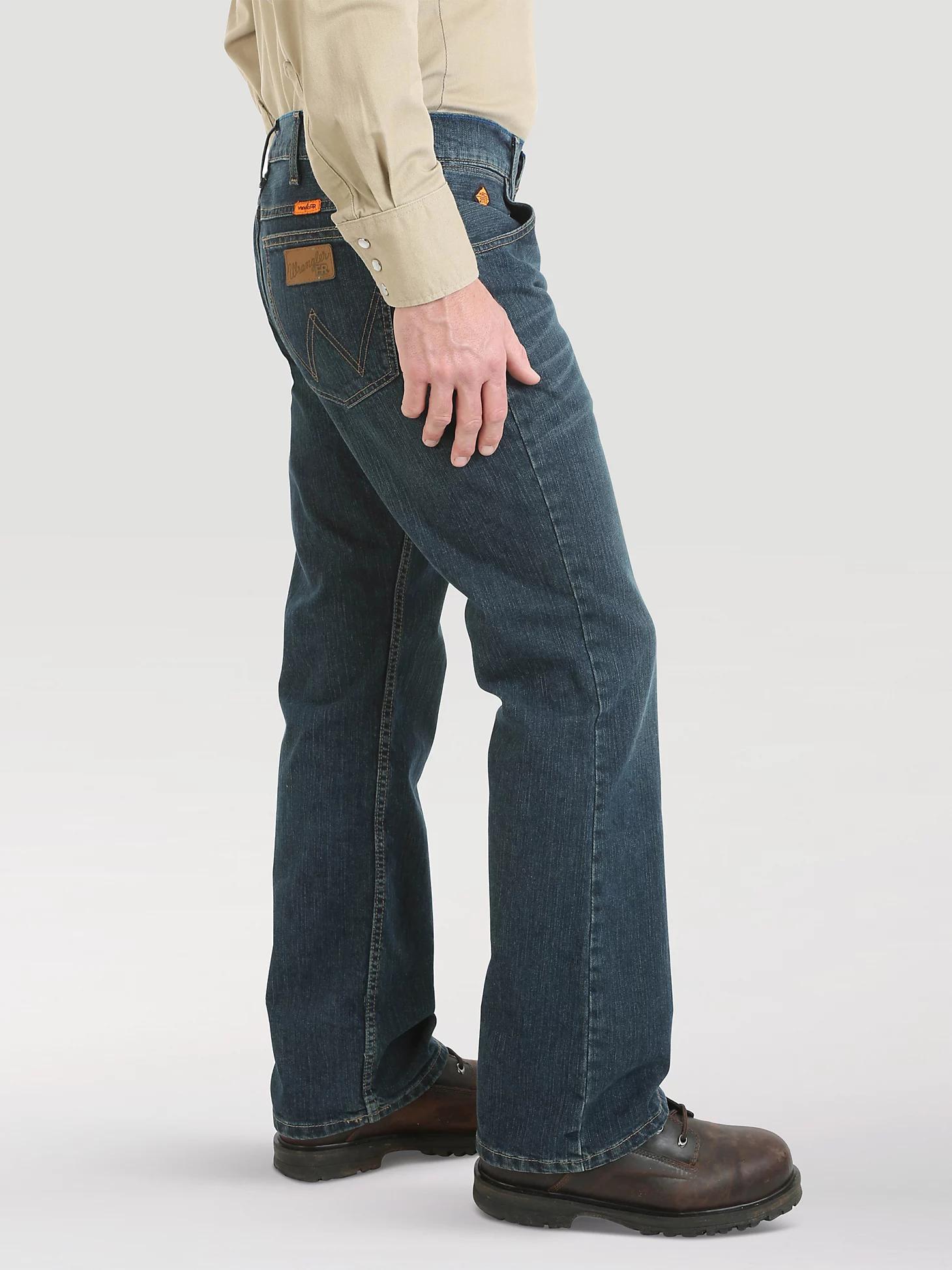 Wrangler® FR Flame-Resistant Retro® Slim Boot Jean | Men's JEANS | Wrangler® Product Image
