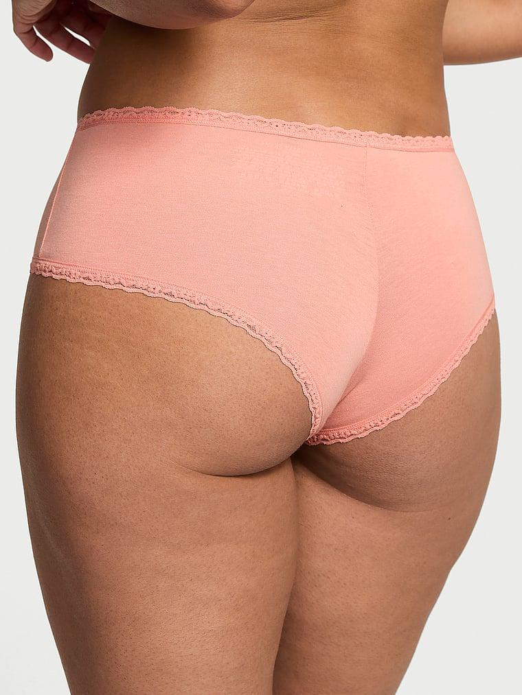 Cotton Lace-Waist Cheeky Panty Product Image