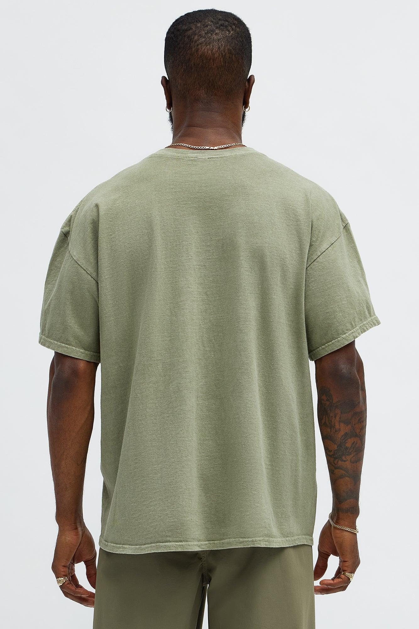Endless Glamour Oversized Short Sleeve Tee - Olive Product Image