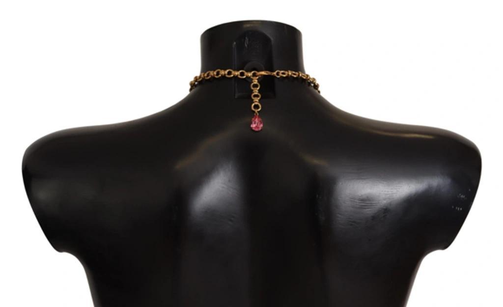 DOLCE & GABBANA Gold Brass Sicily Fruits Roses Statement Necklace Product Image