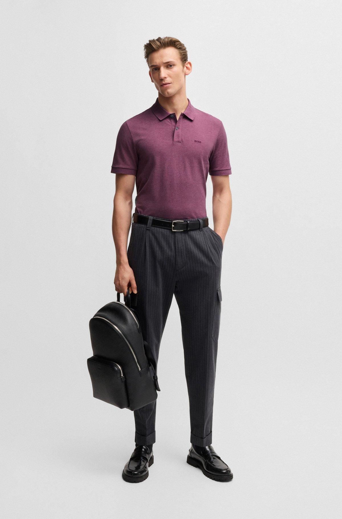 Pallas polo shirt in cotton piqué with logo details Product Image