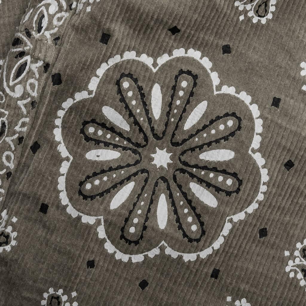P001 - Corduroy Bandana Print Tan Male Product Image